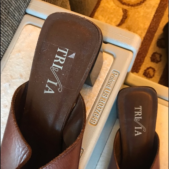 Trivia Genuine Italian leather slip on heels - Picture 3 of 3